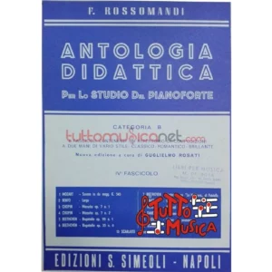 F.Rossomandi antologia didattica per lo studio del pianoforte categoria B fascicolo VI