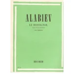 Alabiev Le Rossignol Per Pianoforte