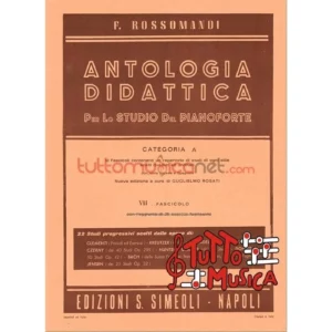 F. Rossomandi antologia didattica per lo studio del pianoforte categoria A 7 fascicolo