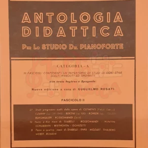 F.Rossomandi Antologia Didattica per lo studio del Pianoforte Categoria A Fascicolo II