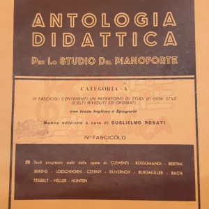 F.Rossomandi Antologia Didattica per lo studio del Pianoforte Categoria A Fascicolo IV