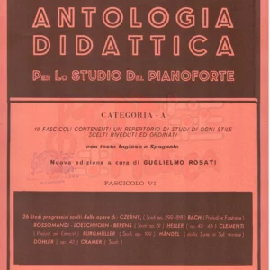 F.Rossomandi Antologia Didattica per lo studio del Pianoforte Categoria A Fascicolo VI