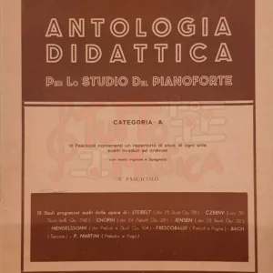 F.Rossomandi Antologia Didattica per lo studio del Pianoforte Categoria A Fascicolo X