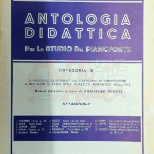 F.Rossomandi Antologia Didattica per lo studio del Pianoforte Categoria B Fascicolo III