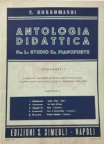 F.Rossomandi Antologia Didattica per lo studio del Pianoforte Categoria C Fascicolo IV