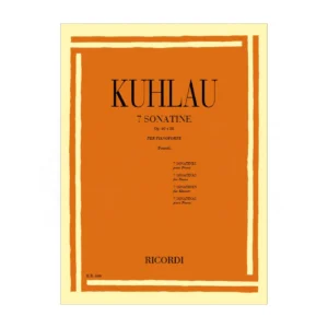 Kuhlau 7 sonatine Op. 60, Op . 88 per pianoforte