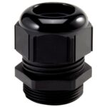 Pressacavo antistrappo filettato in nylon PG36