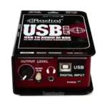 Radial USB pro convertitore audio digitale analogico 24-bit USB e direct box