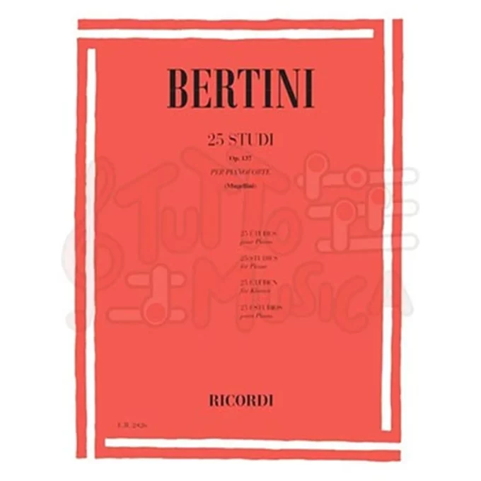 BERTINI 25 Studi Op 137