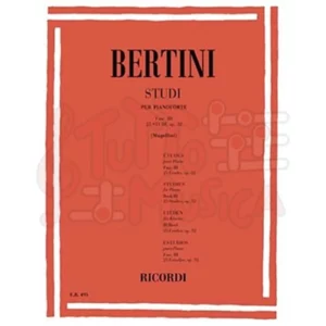 BERTINI STUDI PER PIANOFORTE FASC III 25 STUDI