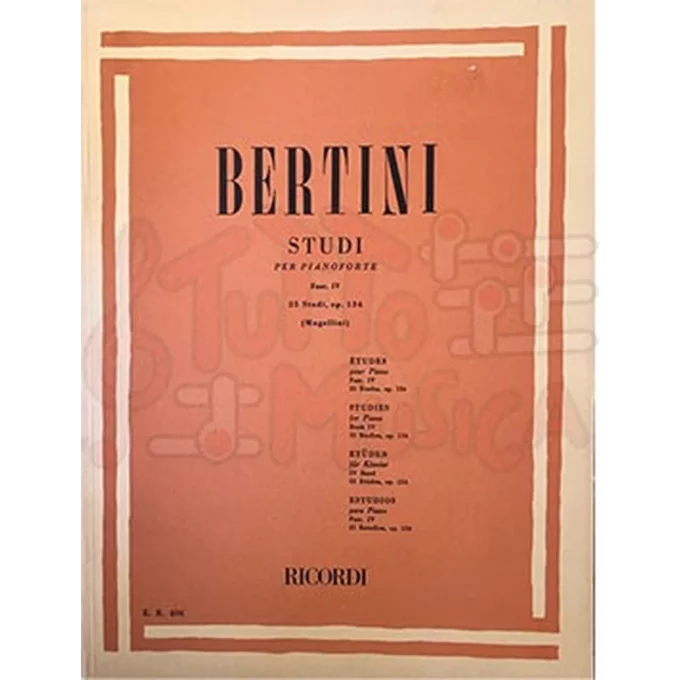 BERTINI STUDI PER PIANOFORTE FASC. IV