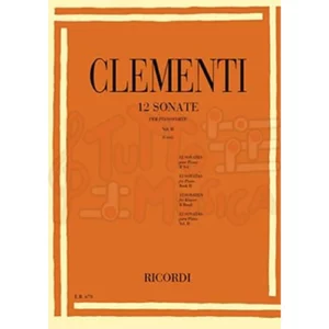 CLEMENTI 12 SONATE PER PIANOFORTE VOLUME II