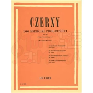 CZERNY 100 ESERCIZI PROGRESSIVI OP. 139 PER PIANOFORTE