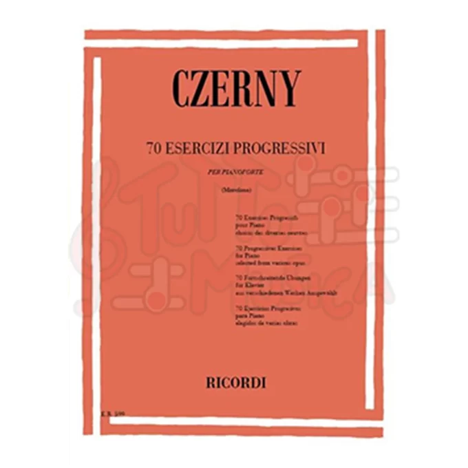 CZERNY 70 ESERCIZI PROGRESSIVI PER PIANOFORTE