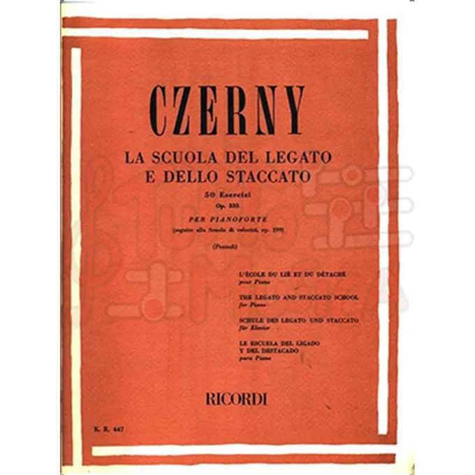 Czerny la scuola del legato e dello staccato 50 esercizi Op.335