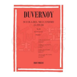 DUVERNOY SCUOLA DEL MACCANISMO 15 STUDI Op.120