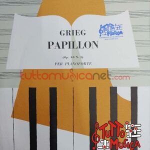 Grieg papillon per pianoforte