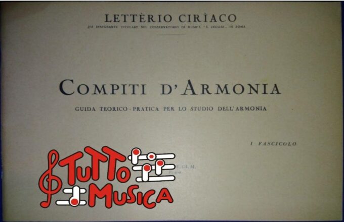 Letterio Ciriaco compiti d'armonia per lo studio dell'armonia I fascicolo