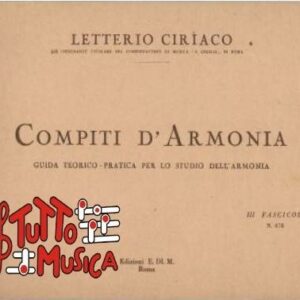 Letterio Ciriaco compiti d'armonia per lo studio dell'armonia III fascicolo