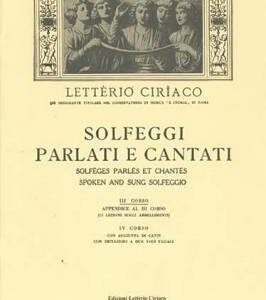 Letterio Ciriaco ed14 solfeggi parlati e cantati III corso