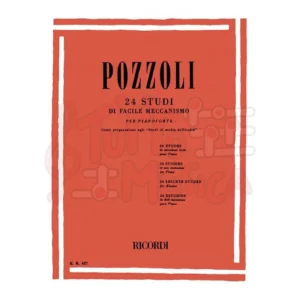 POZZOLI 24 STUDI DI FACILE MECCANISMO PER PIANOFORTE – RICORDI