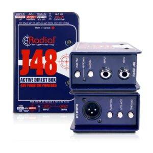 Radial J48 direct box attiva con alimentazione phantom