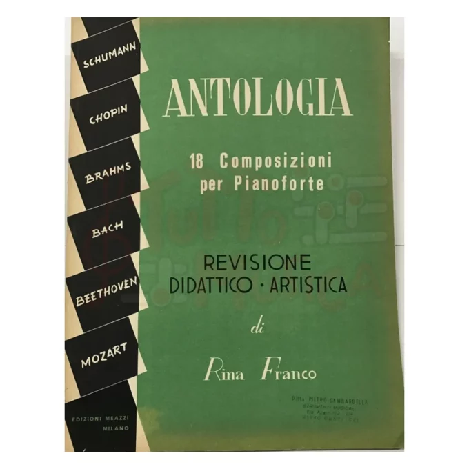 ANTOLOGIA 18 COMPOSIZIONI PER PIANOFORTE