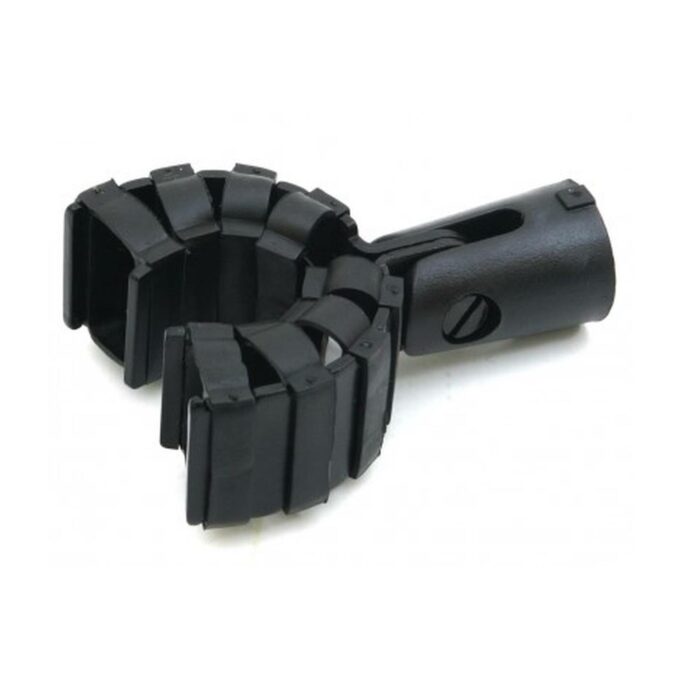 Monacor MHV-3 supporto per microfono con ganasce di gomma fonoassorbenti