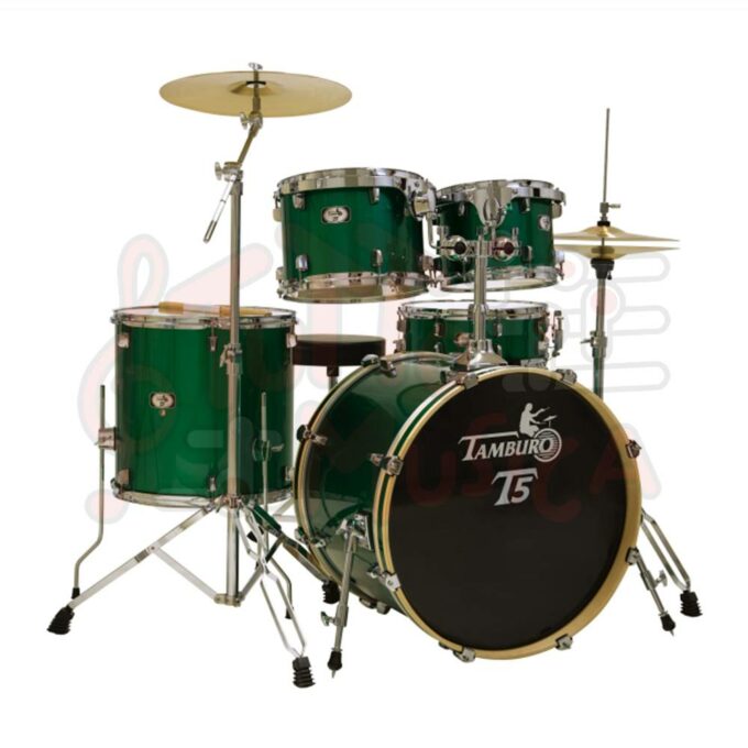 BATTERIA ACUSTICA TAMBURO Green Sparkle T5 S18GRSK