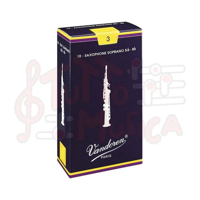 VANDOREN SR203 SIb N.3 - 10 ANCE PER SAX SOPRANO