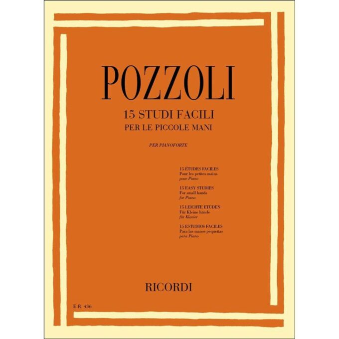 POZZOLI 15 STUDI FACILI PER LE PICCOLE MANI