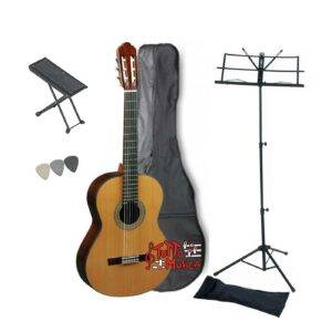 Eko Cs5 Set Chitarra Classica 3/4 Con Borsa Leggio E Poggia Piedi