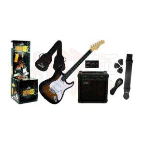 chitarra elettrica eko sunburst - amplificatore e accessori inclusi