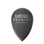 Ernie Ball plettri prodigy teardrop black 1.5 mm busta da 6
