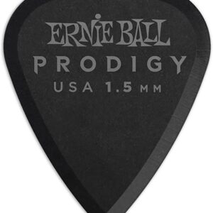 ERNIE BALL PLETTRI PRODIGY SHARP BLACK 1.5 MM BUSTA DA 6