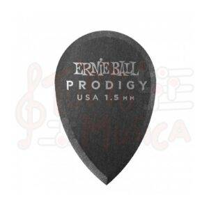 ERNIE BALL PLETTRI PRODIGY TEARDROP BLACK 1.5 MM BUSTA DA 6