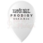 ERNIE BALL PLETTRI PRODIGY TEARDROP WHITE 2 MM BUSTA DA 6