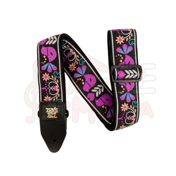 ERNIE BALL PURPLE BIRD LUPIN JACQUARD STRAP