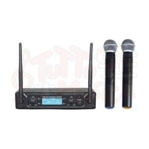 Radiomicrofono ZZIPP TXZZ512 doppio con 2 microfoni palmari