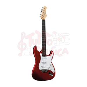 Eko guitars S 300 chrome red