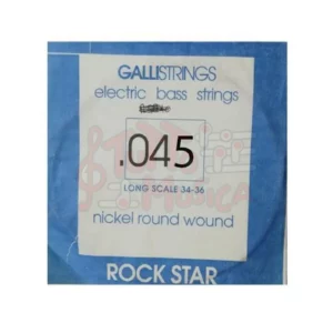 Galli Rock Star Corda Singola per Basso 045 Nickel Round Wound