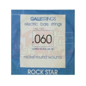 Galli Rock Star Corda Singola per Basso 060 Nickel Round Wound