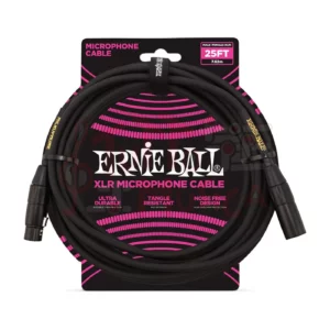 Ernie Ball 6073 Cavo Microfonico Nero 7m