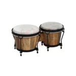 Bongos in legno e pelle naturale