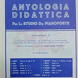 F.Rossomandi Antologia Didattica per lo studio del Pianoforte Categoria B Fascicolo IV