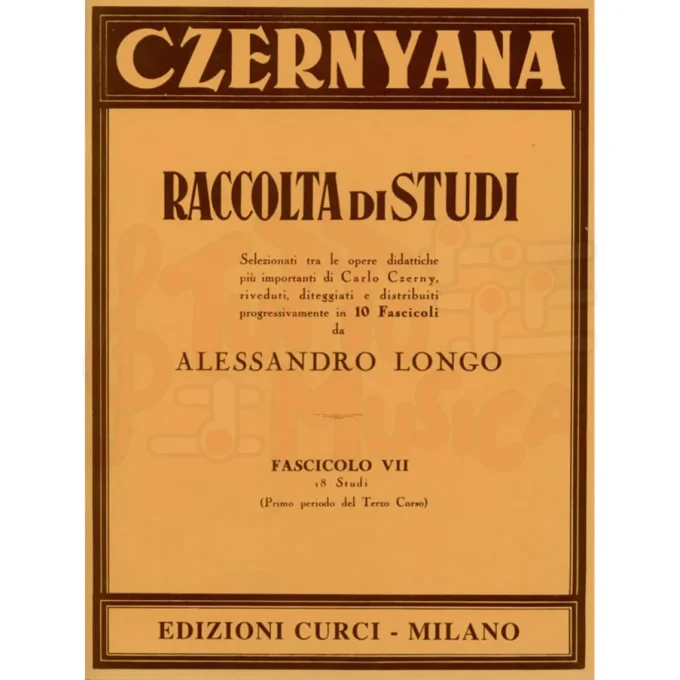 Czernyana Fascicolo 7 Raccolta di Studi Edizioni Curci