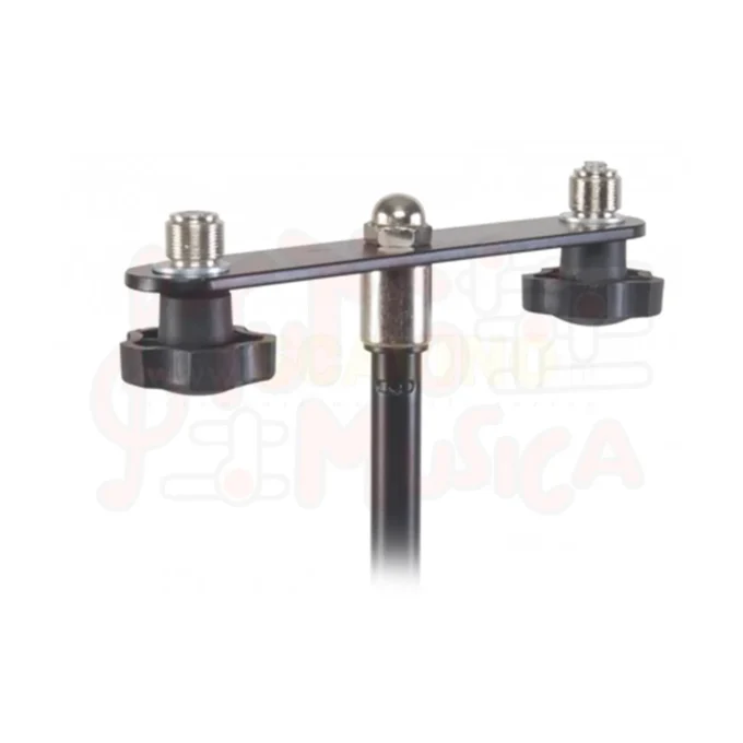 Proel APM72 supporto in acciaio con aggancio per 2 supporti microfonici